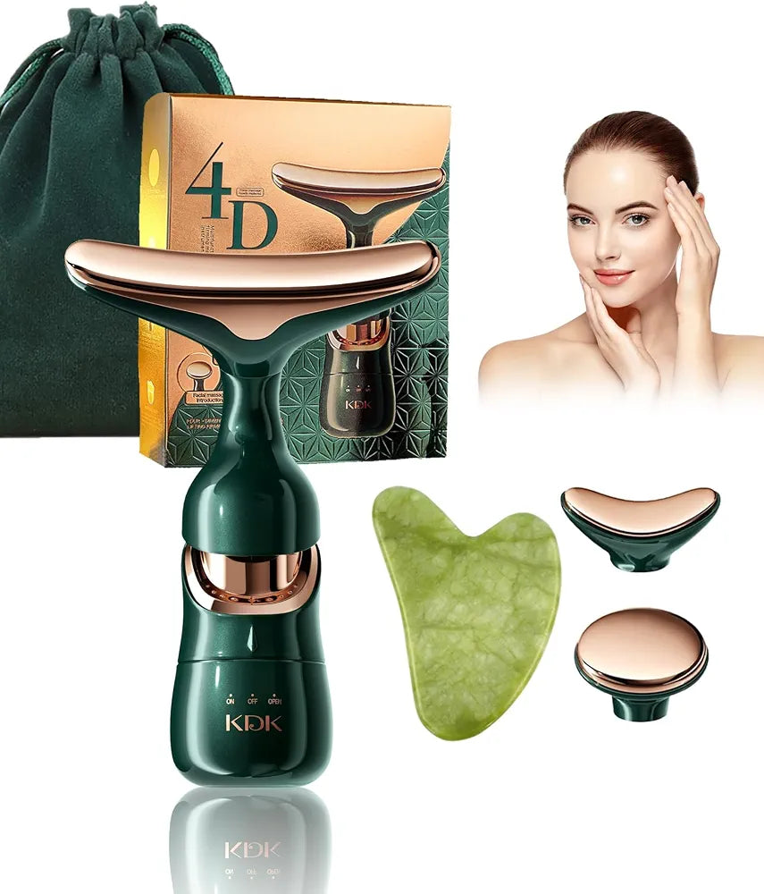 **3-in-1 Facial Massager – Face, Neck & Eye Sculpting Massage Device for Relaxing Beauty Care**