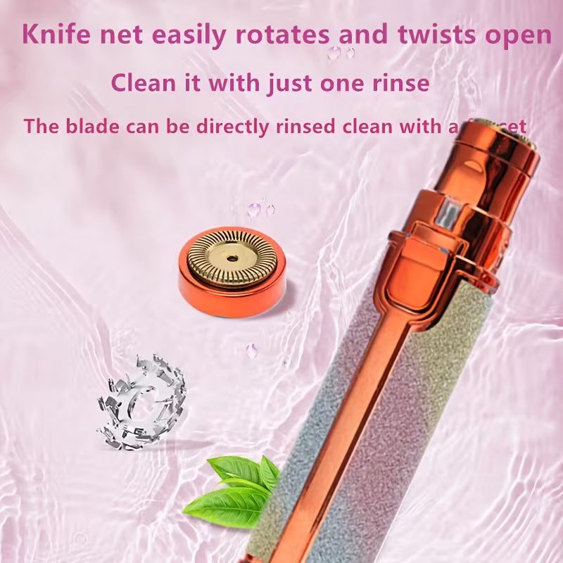2-in-1 Eyebrow Trimmer & Facial Hair Remover – Precision Beauty Grooming Device for Women