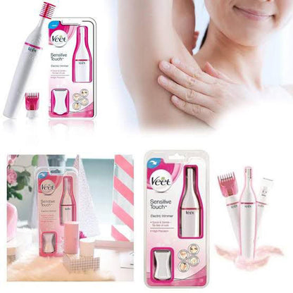 **Electric Beauty Trimmer for Women – Precision Facial, Eyebrow, Underarm & Bikini Hair Remover with Interchangeable Heads**