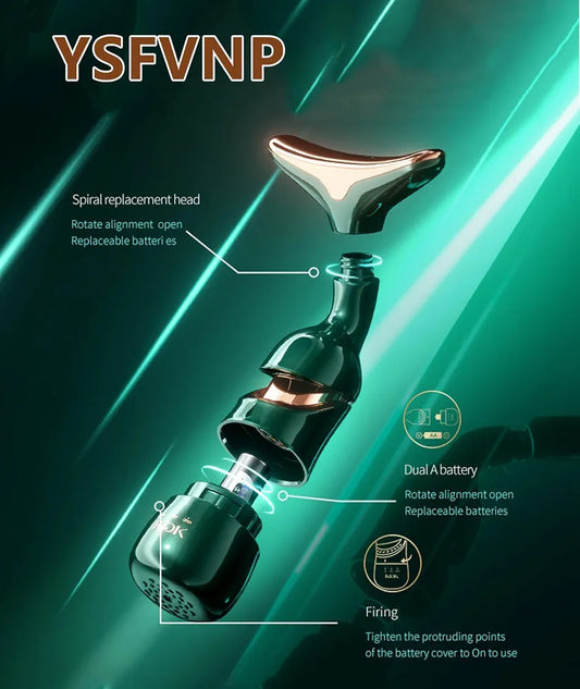 **3-in-1 Facial Massager – Face, Neck & Eye Sculpting Massage Device for Relaxing Beauty Care**
