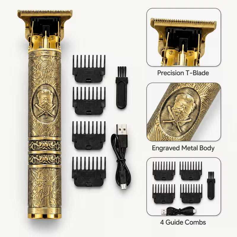 **Professional T9 Hair Trimmer – Cordless Electric Hair Clipper for Men, Beard & Hair Grooming**