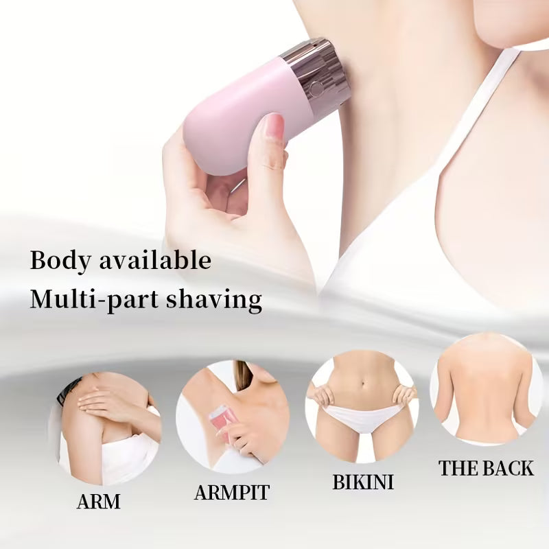 **Rechargeable Facial & Body Hair Remover for Women – Painless Electric Epilator for Face, Upper Lip, Underarms, Bikini & Legs