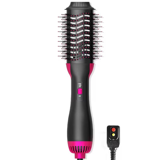 **3-in-1 One-Step Hair Dryer & Volumizer – Hot Air Brush for Hair Drying, Straightening & Curling**