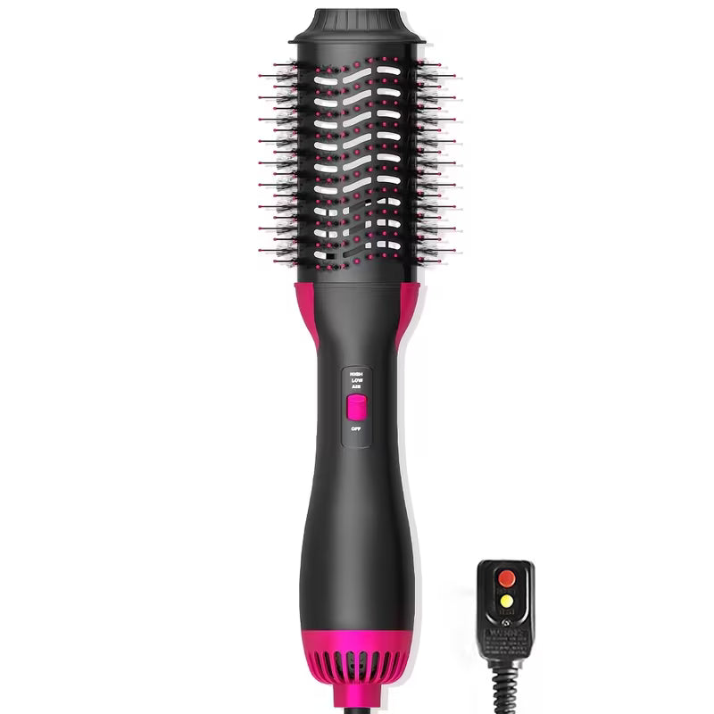 **3-in-1 One-Step Hair Dryer & Volumizer – Hot Air Brush for Hair Drying, Straightening & Curling**